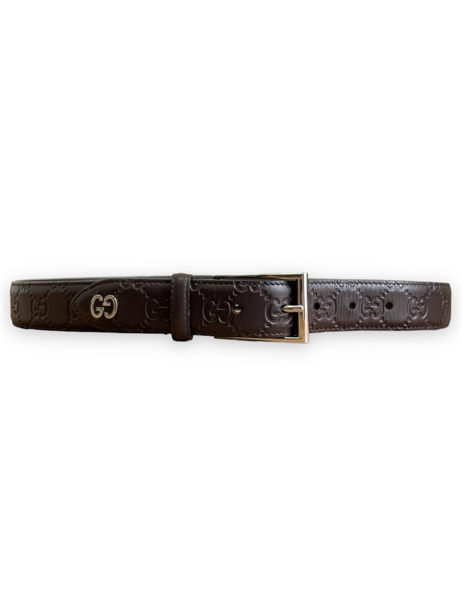 Ceinture Gucci signature avec detail GG MAISON RENAISSANCE