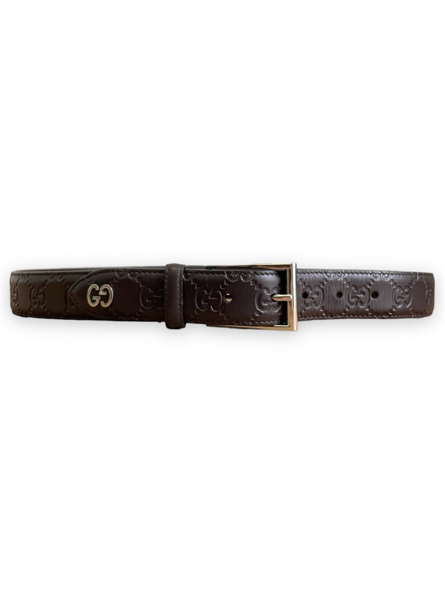 Ceinture Gucci signature avec détail GG