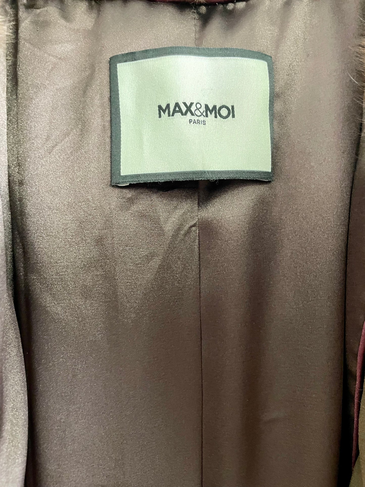 Fourrure de vison Max&Moi marron foncé taille 36 FR.