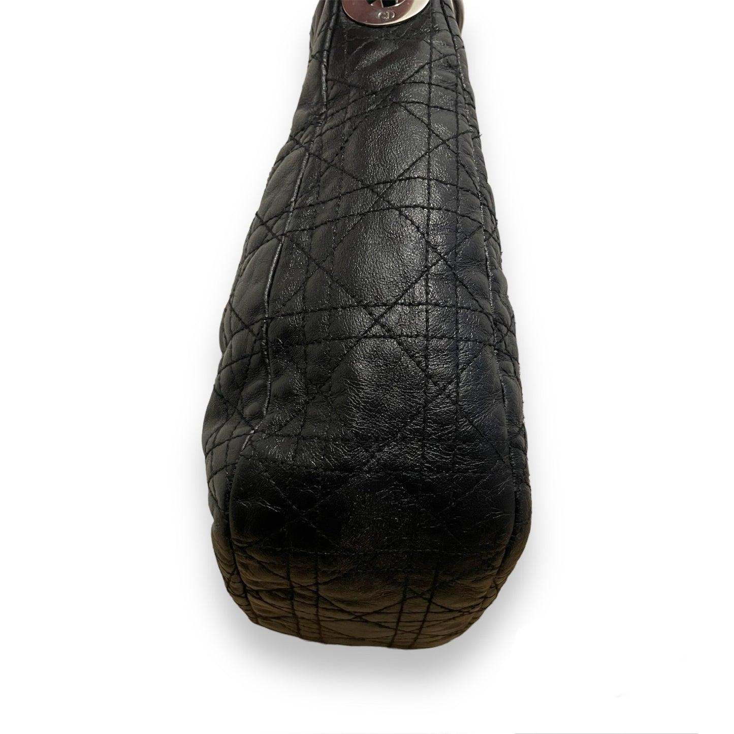 Sac Christian Dior en cuir noir