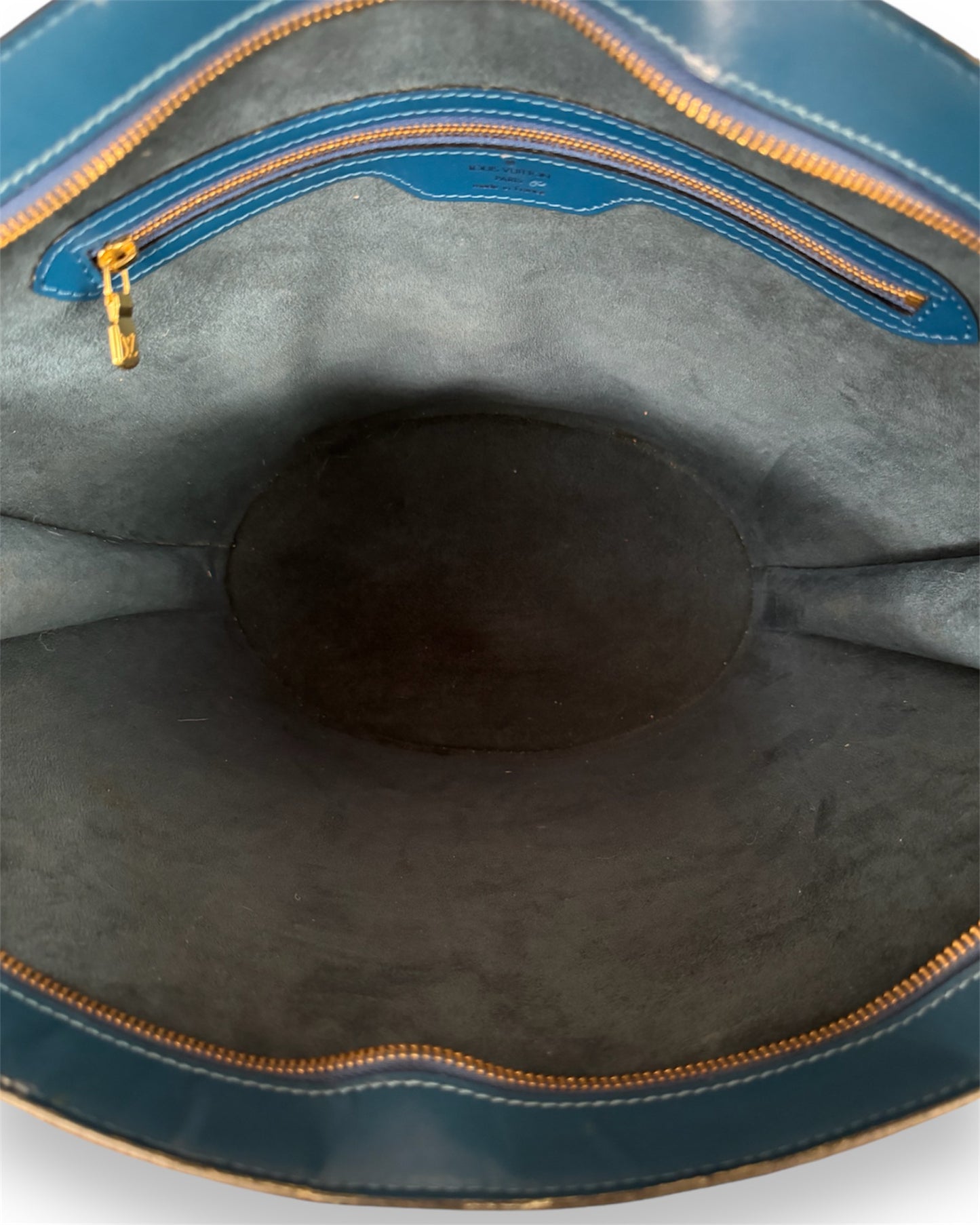 Sac Louis Vuitton Saint-Jacques cuir épi bleu