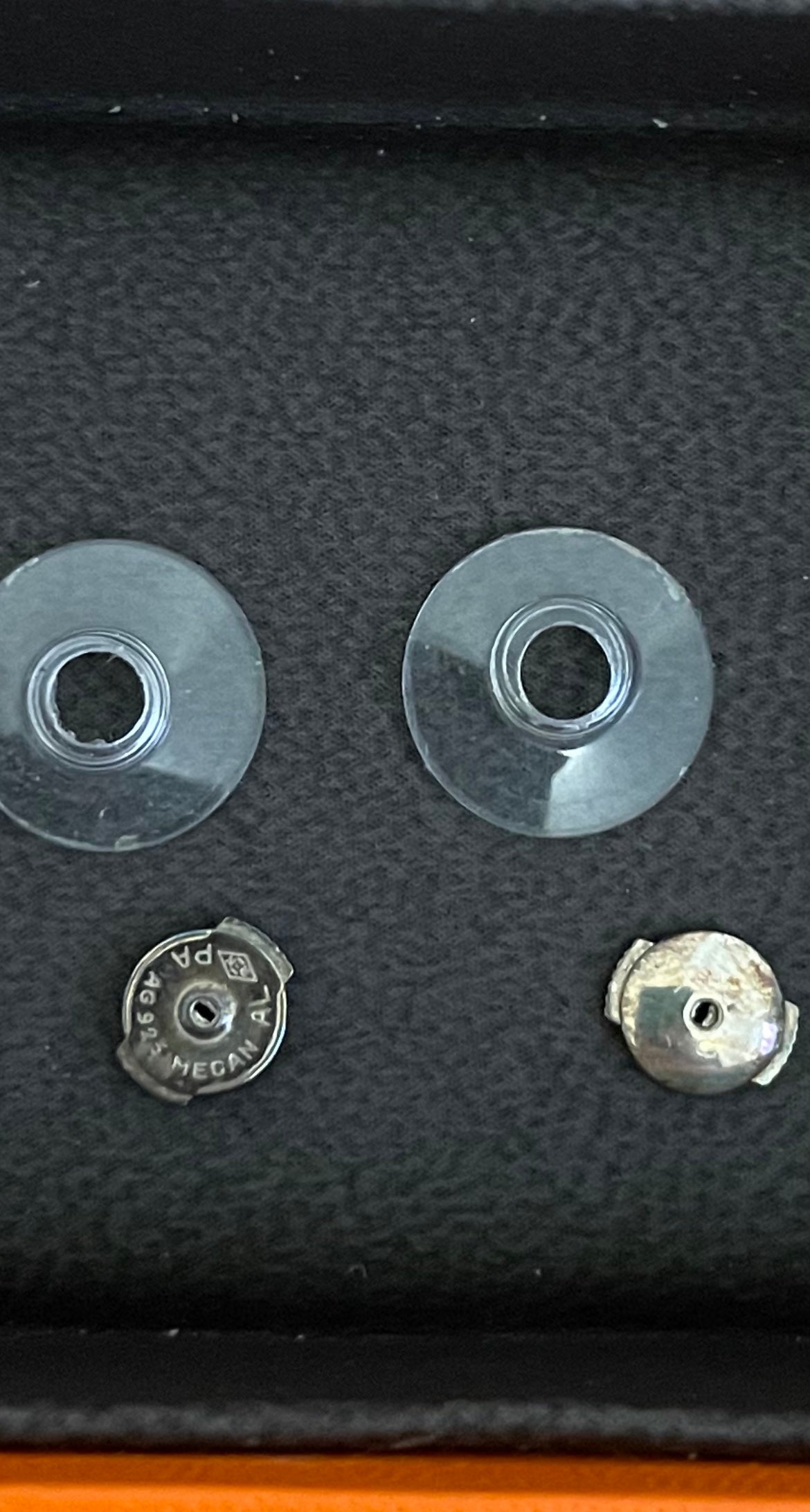 Boucles d'oreilles hermès mini chaine d'ancre en argent 925/1000