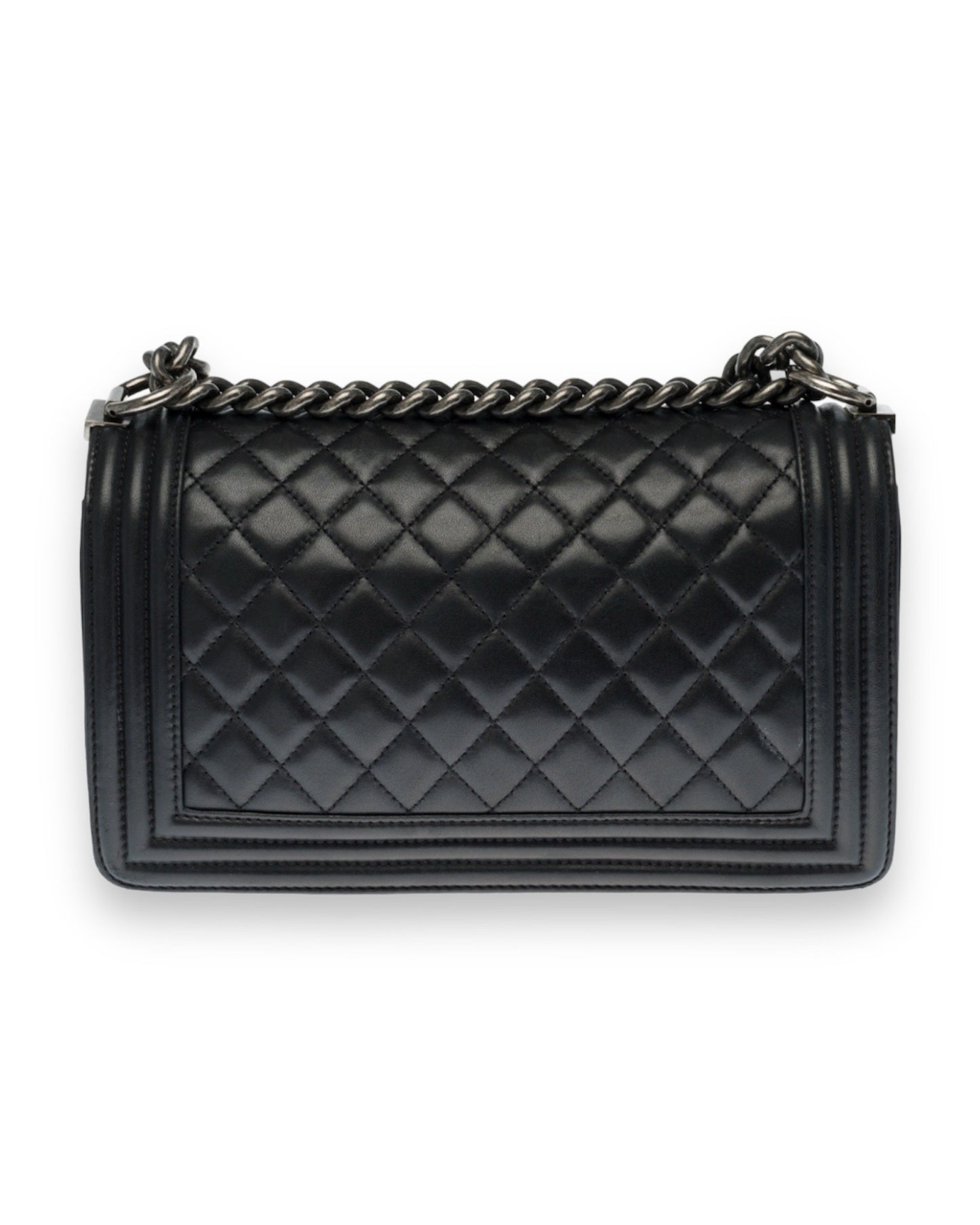 Sac Chanel Boy en cuir noir