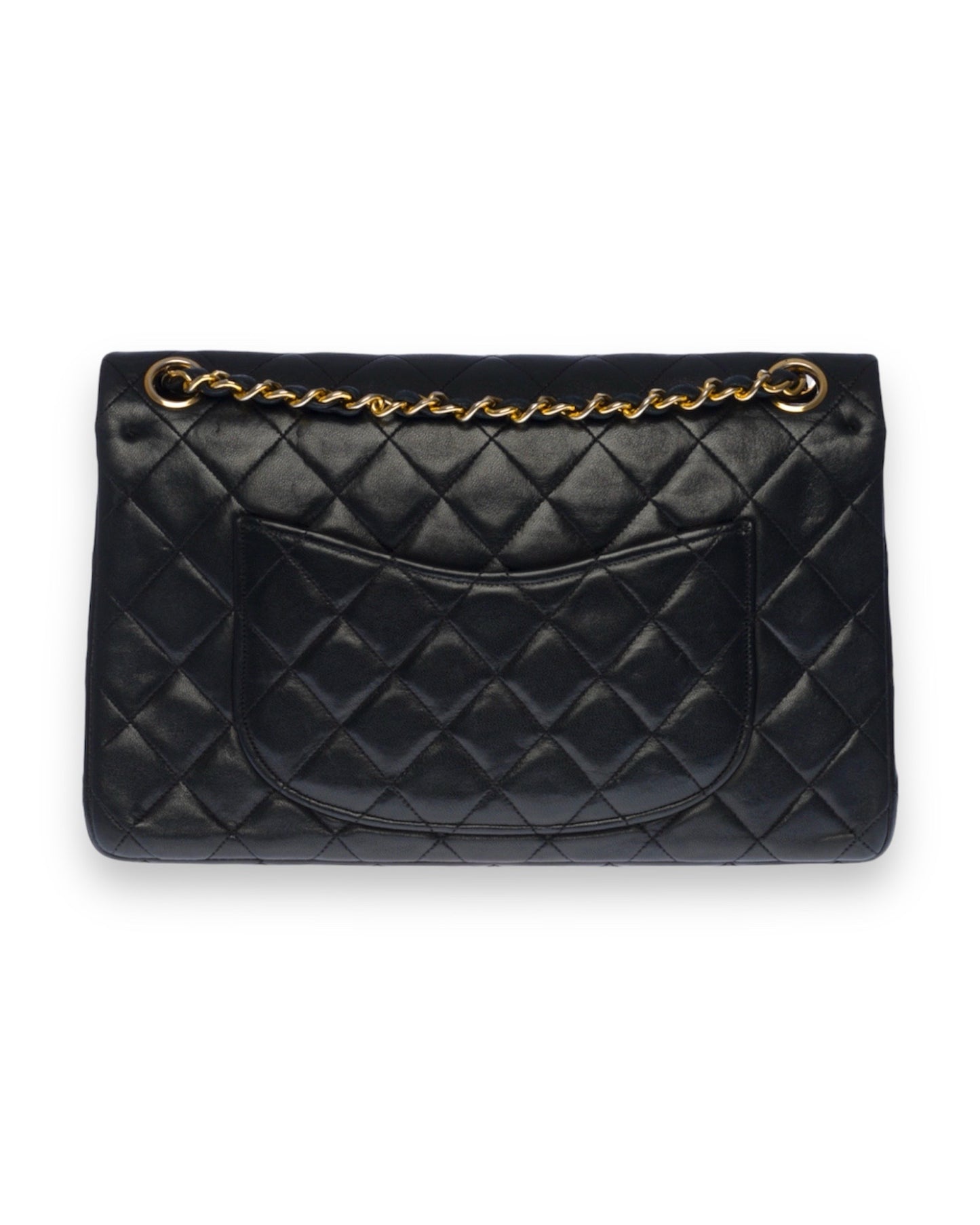 Sac Vintage Chanel Timeless Medium 25 cuir noir