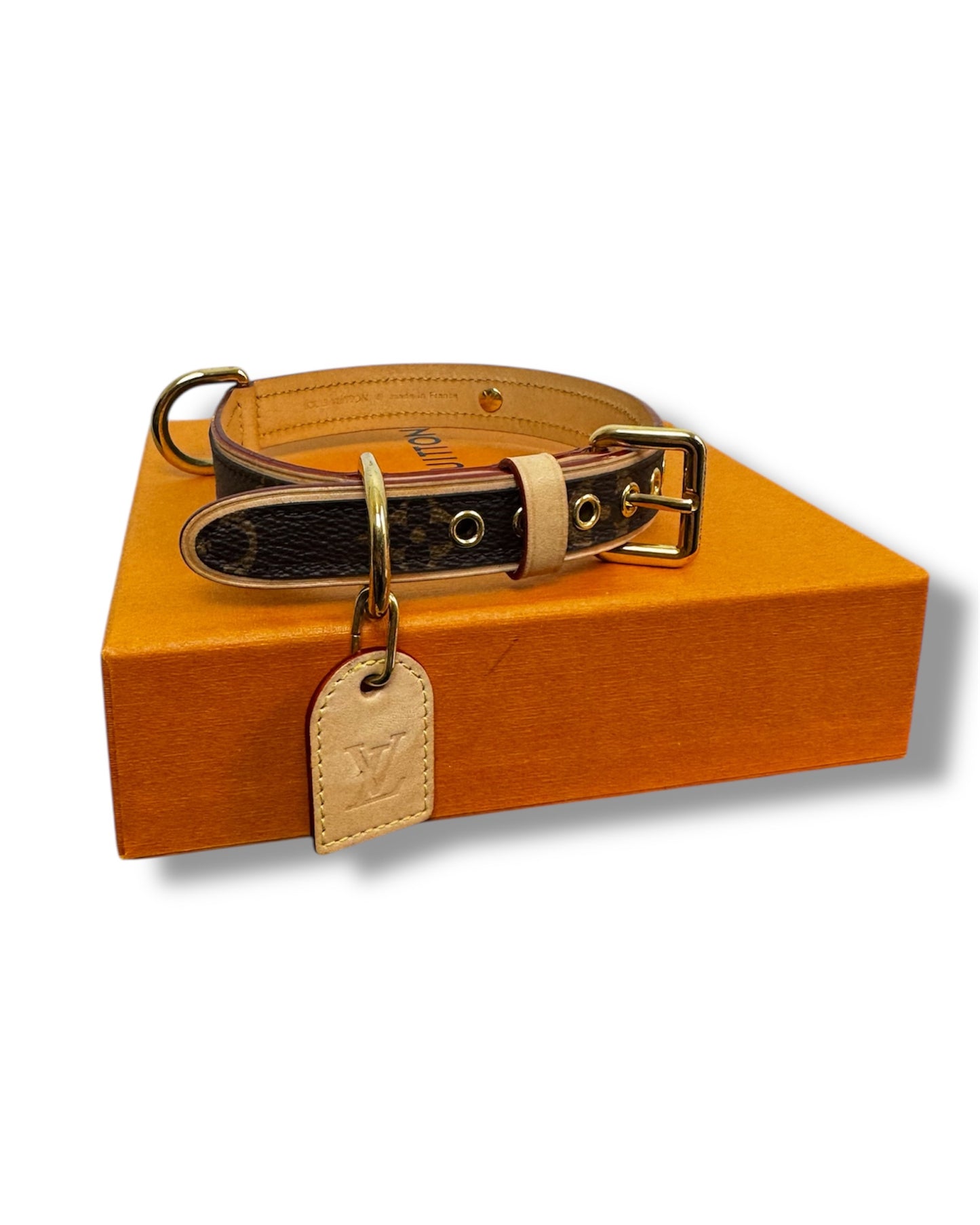 Ensemble collier et laisse Louis Vuitton Toile Monogram
