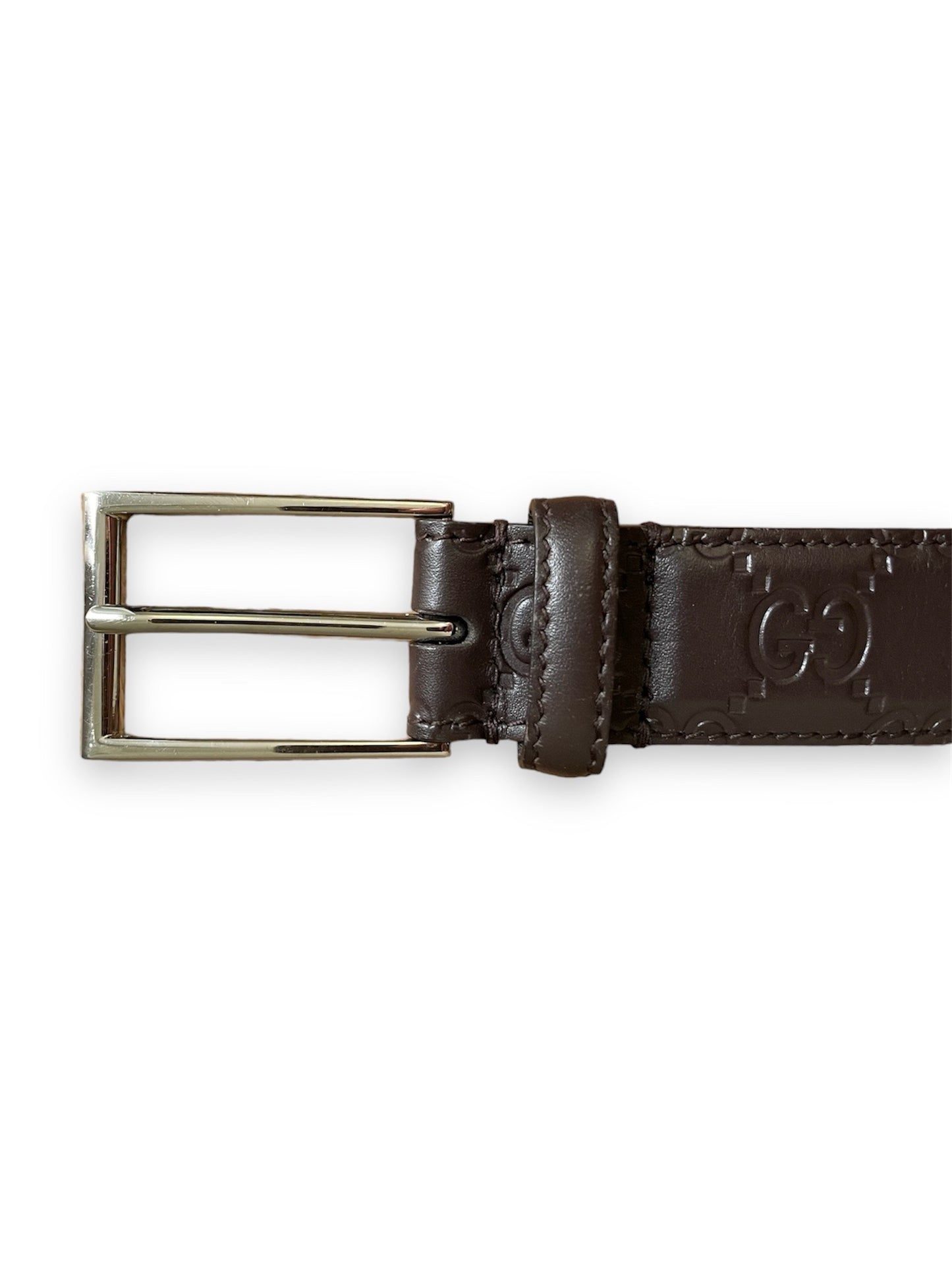 Ceinture Gucci signature avec détail GG