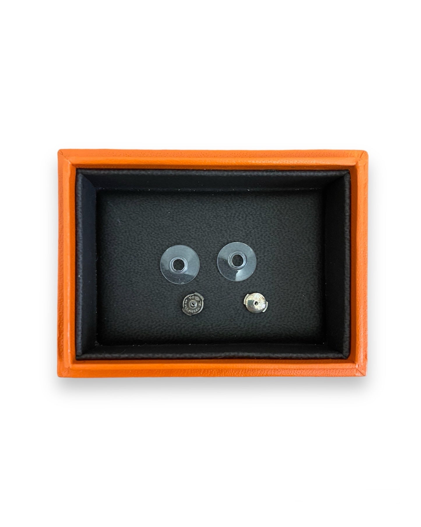 Boucles d'oreilles hermès mini chaine d'ancre en argent 925/1000