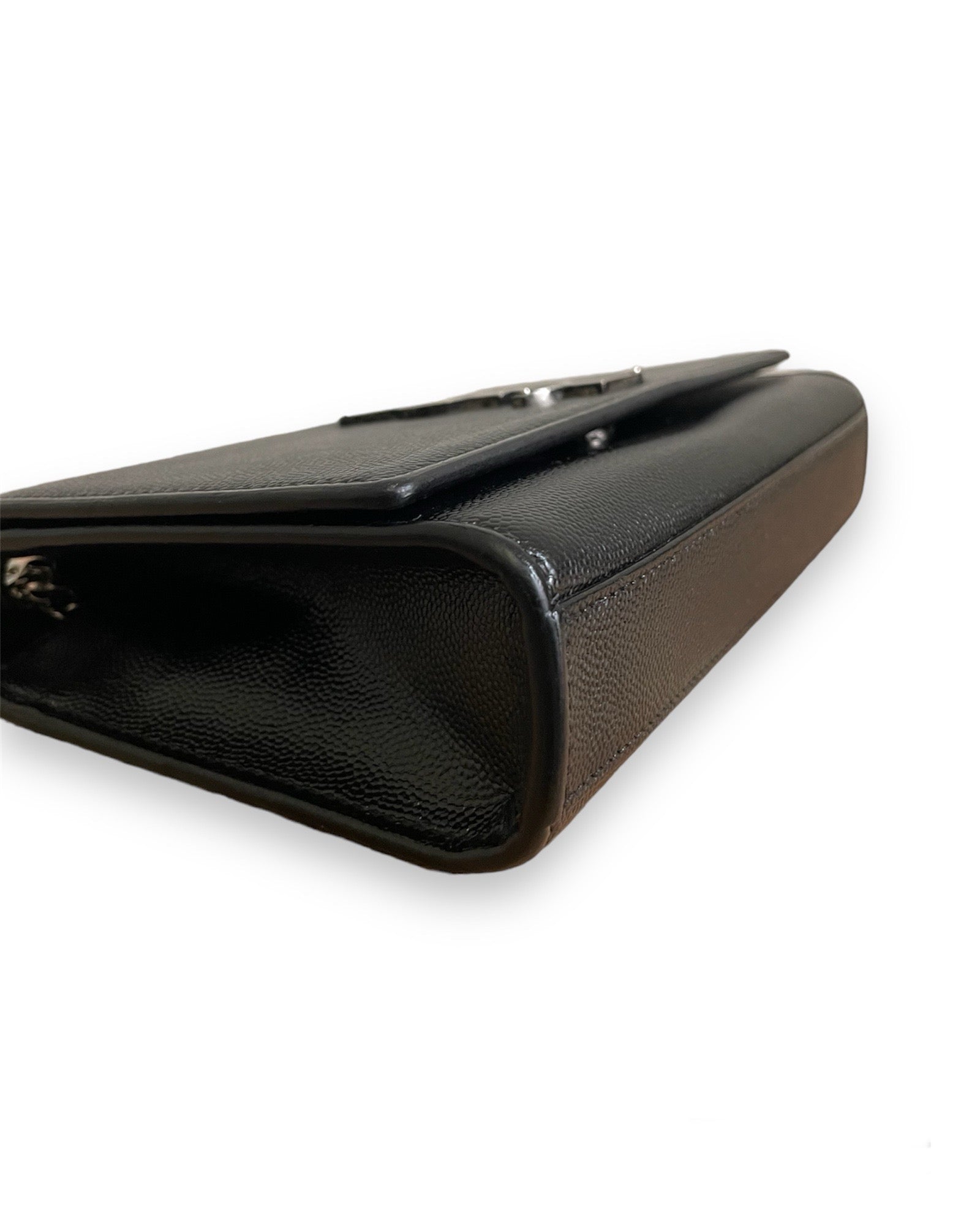 Sac Saint Laurent Kate small en cuir noir