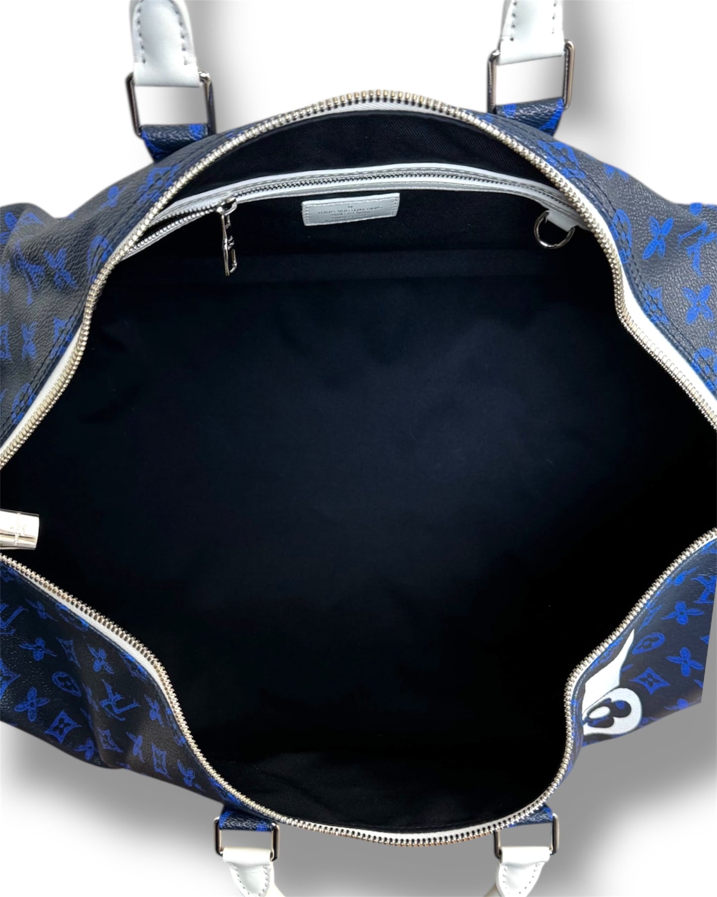 Sac Louis Vuitton Keepall 55 monogram bleu