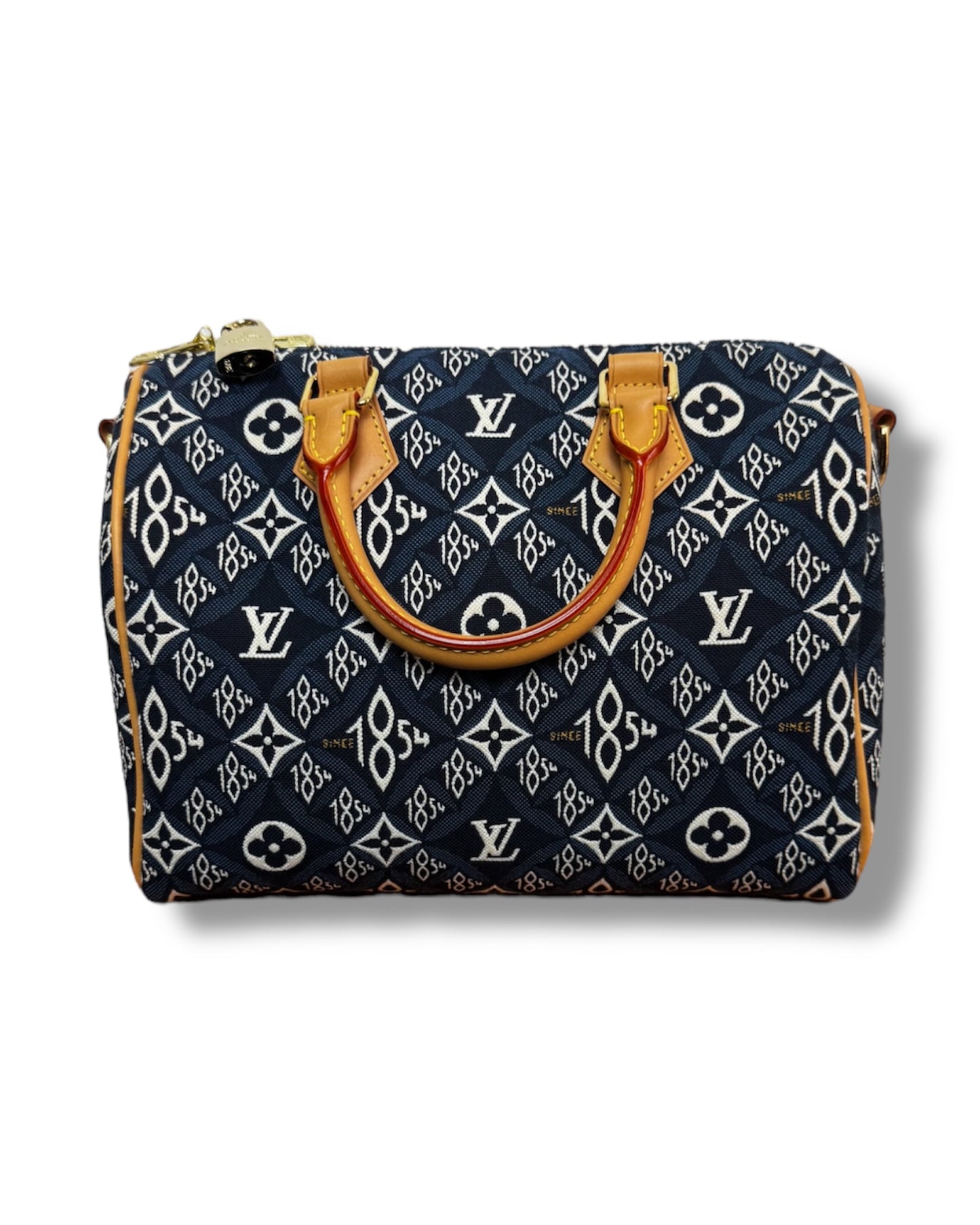 Sac Louis Vuitton Speedy 25 jacquard denim bleu
