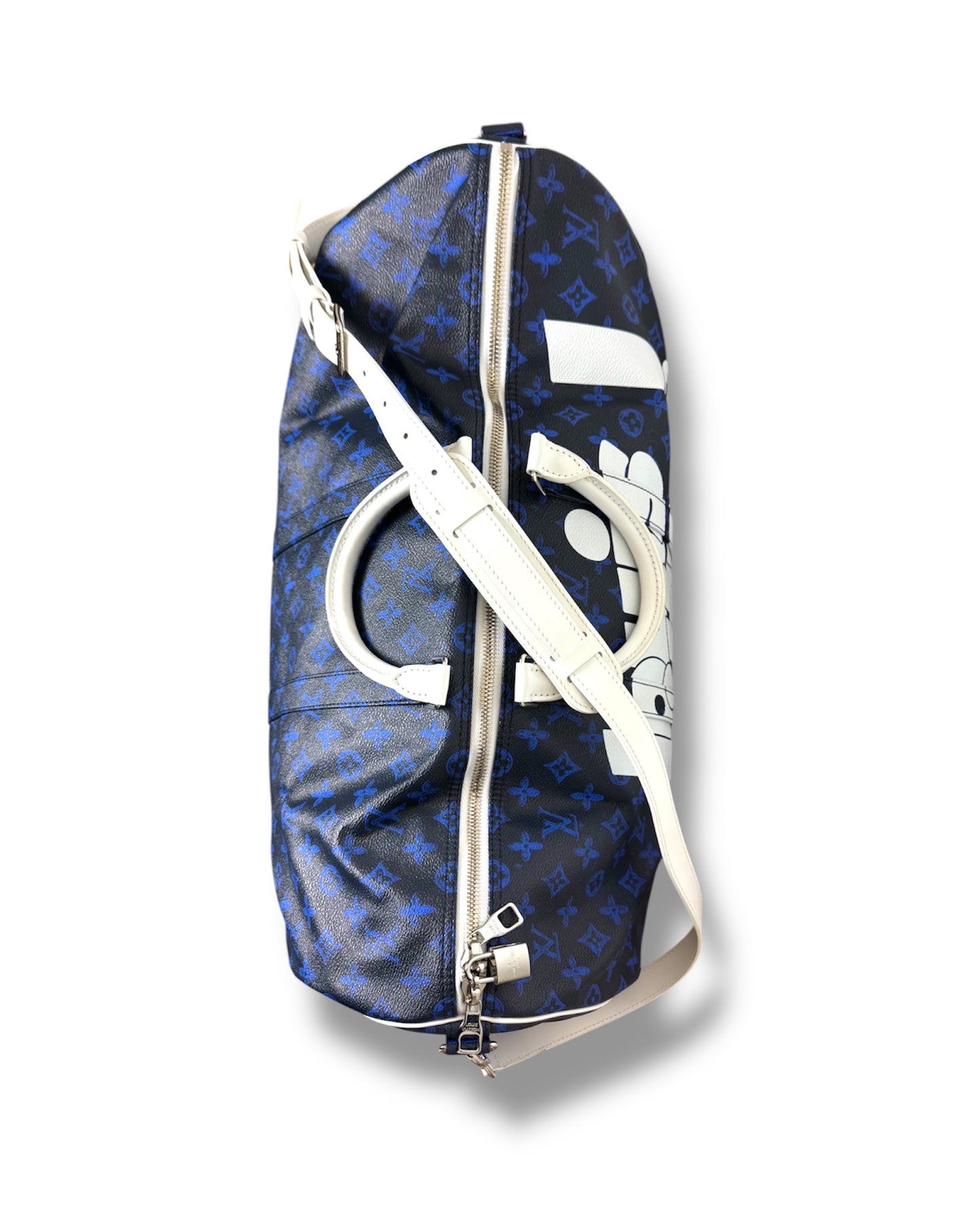 Sac Louis Vuitton Keepall 55 monogram bleu