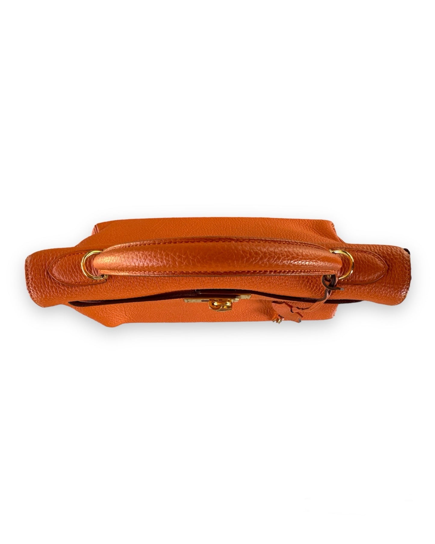 Sac Hermès Kelly 32 en cuir orange