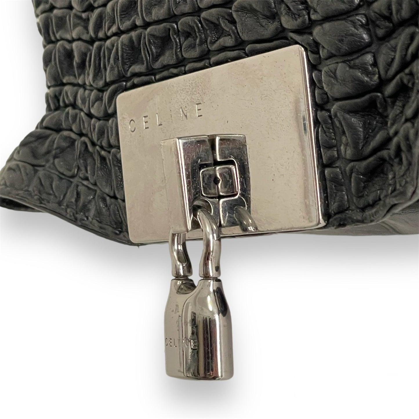 Sac Céline Watch Me Work en cuir noir