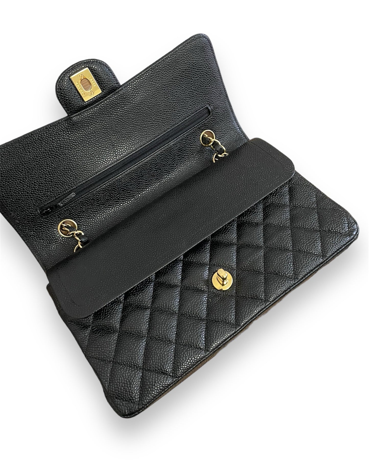 Sac Chanel Timeless en cuir grainé caviar