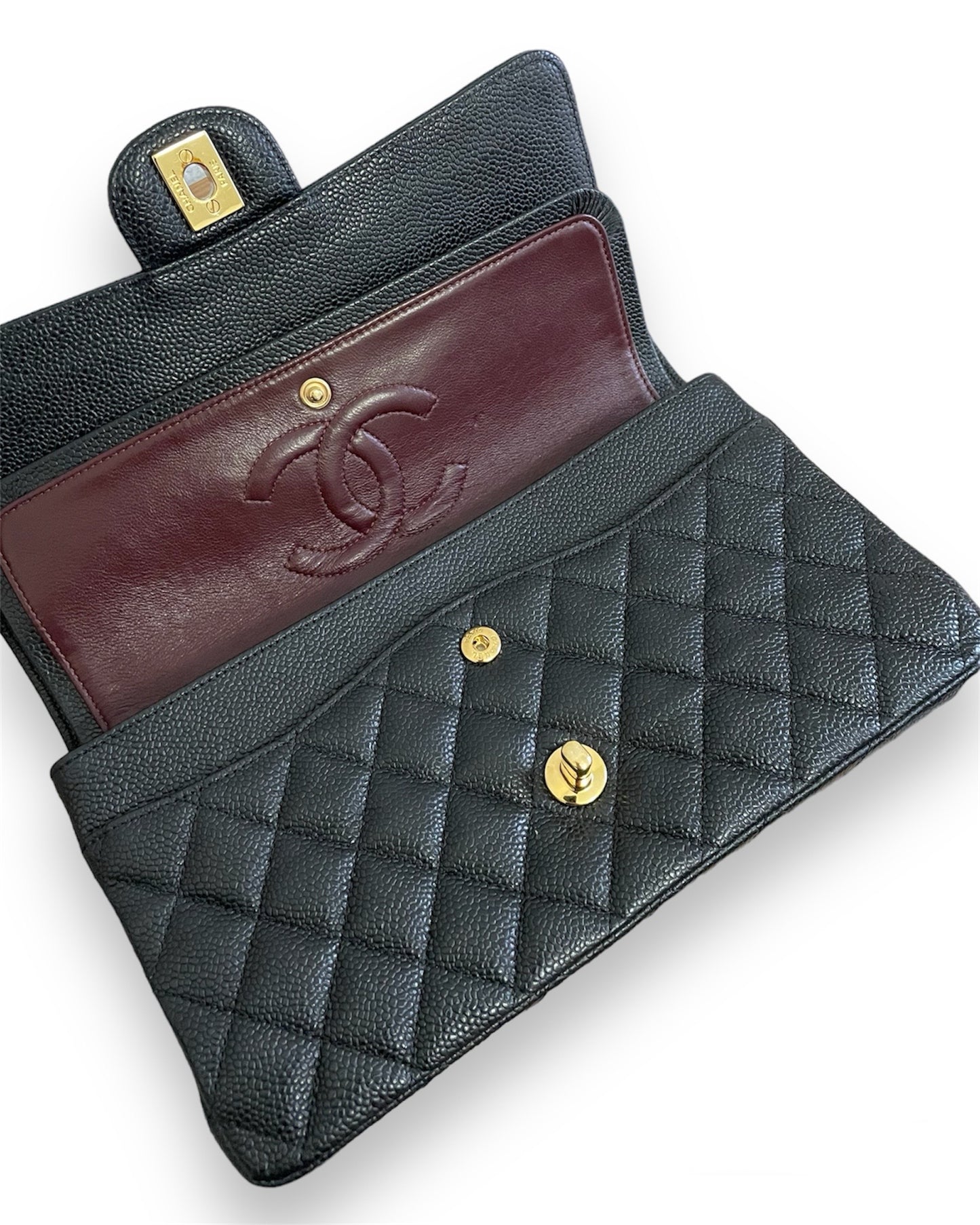 Sac Chanel Timeless en cuir grainé caviar