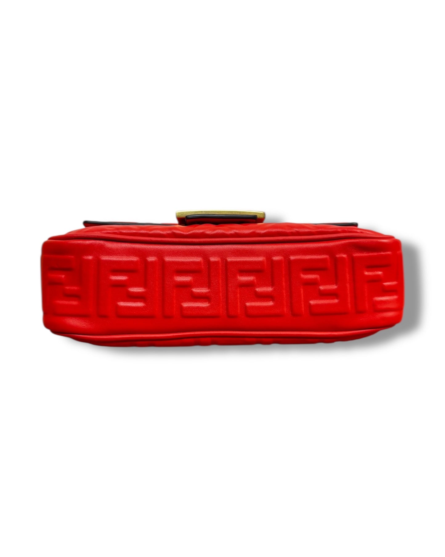 Sac Fendi Baguette chain cuir embossé FF