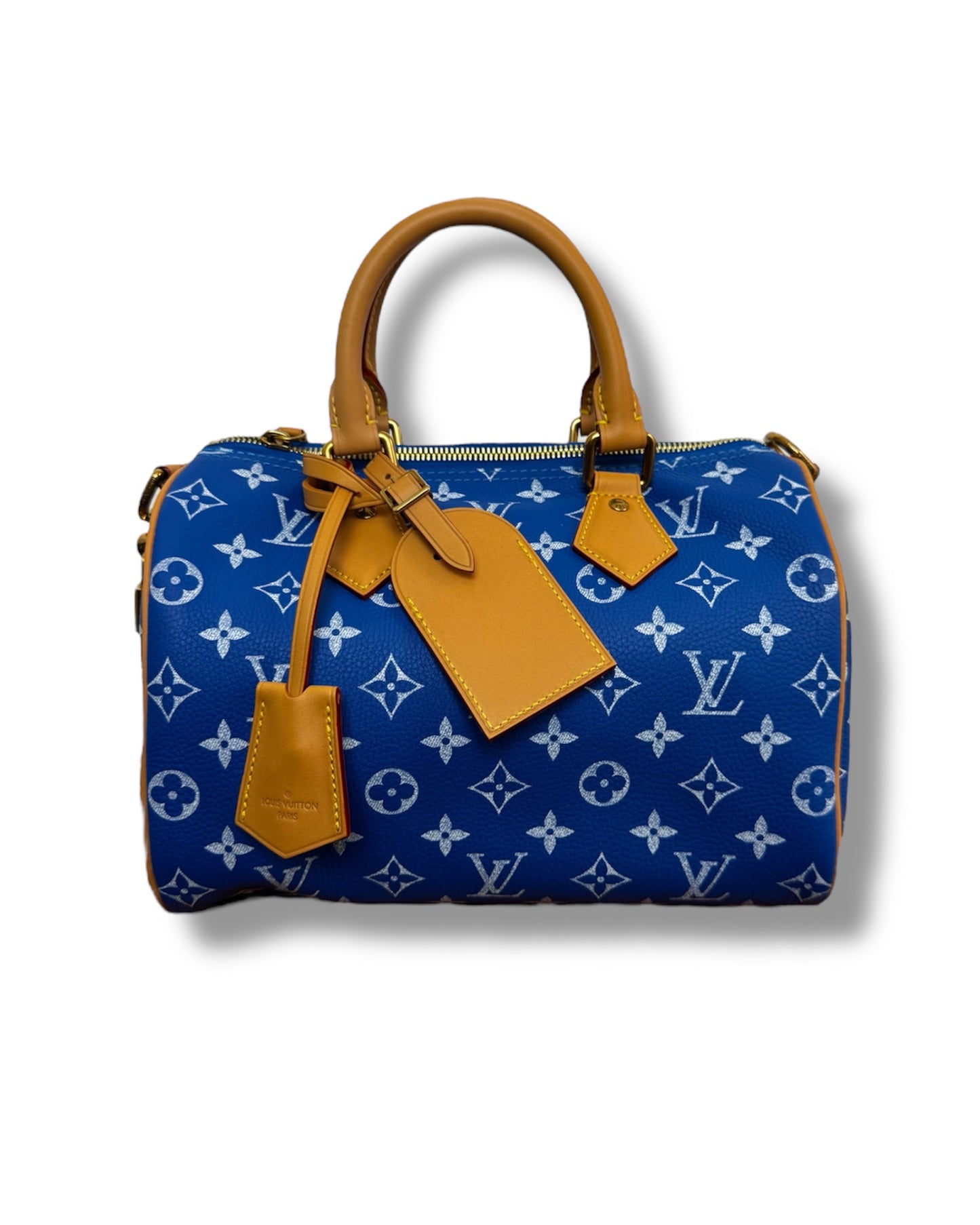 Sac Louis Vuitton Speedy P9 bandoulière 25 bleu