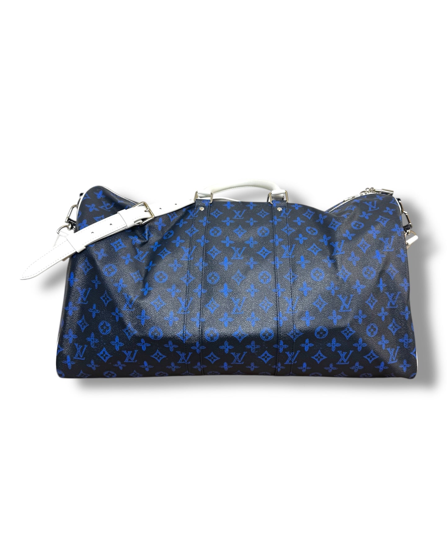 Sac Louis Vuitton Keepall 55 monogram bleu