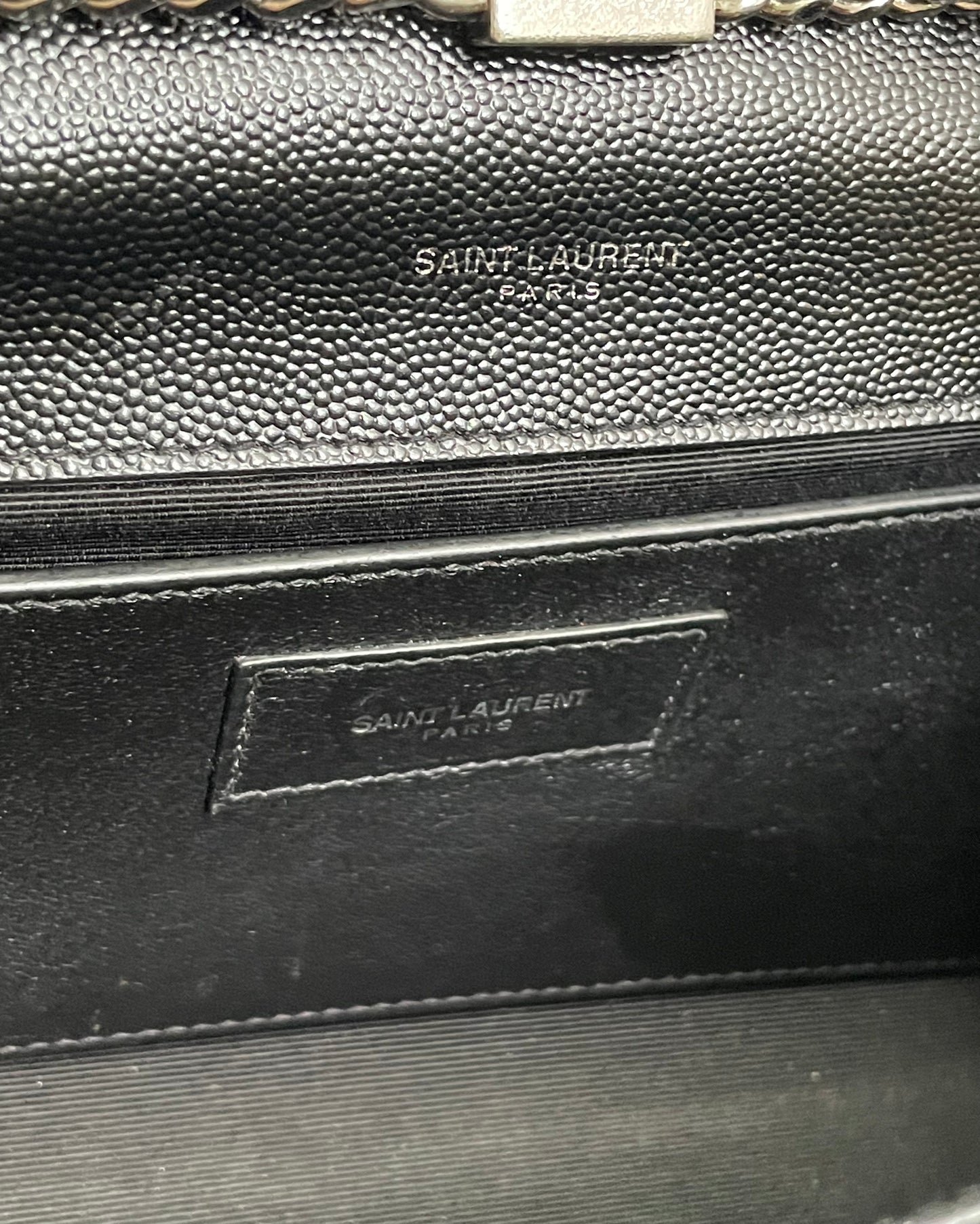 Sac Saint Laurent Kate small en cuir noir