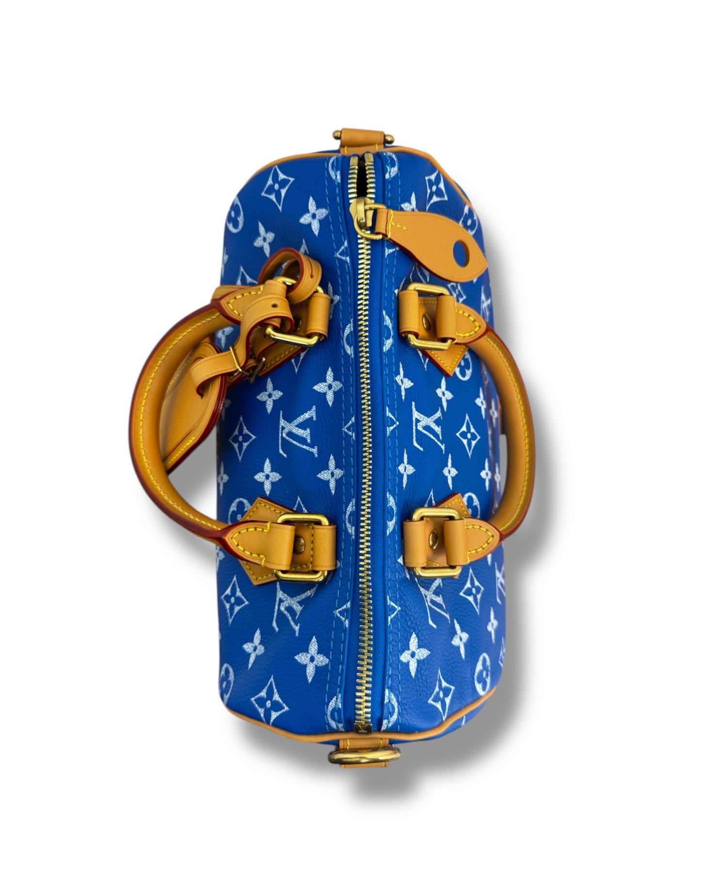 Sac Louis Vuitton Speedy P9 bandoulière 25 bleu