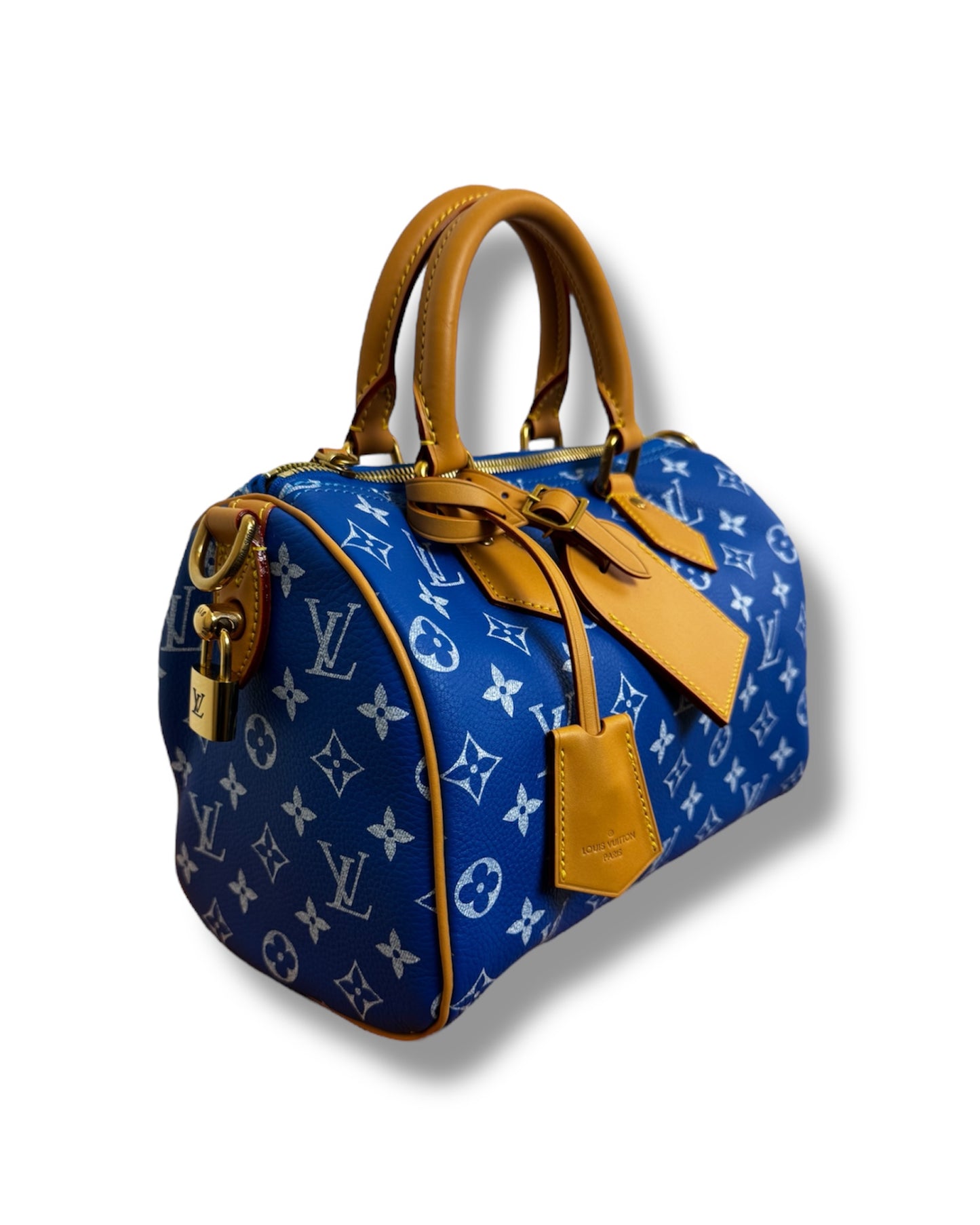 Sac Louis Vuitton Speedy P9 bandoulière 25 bleu