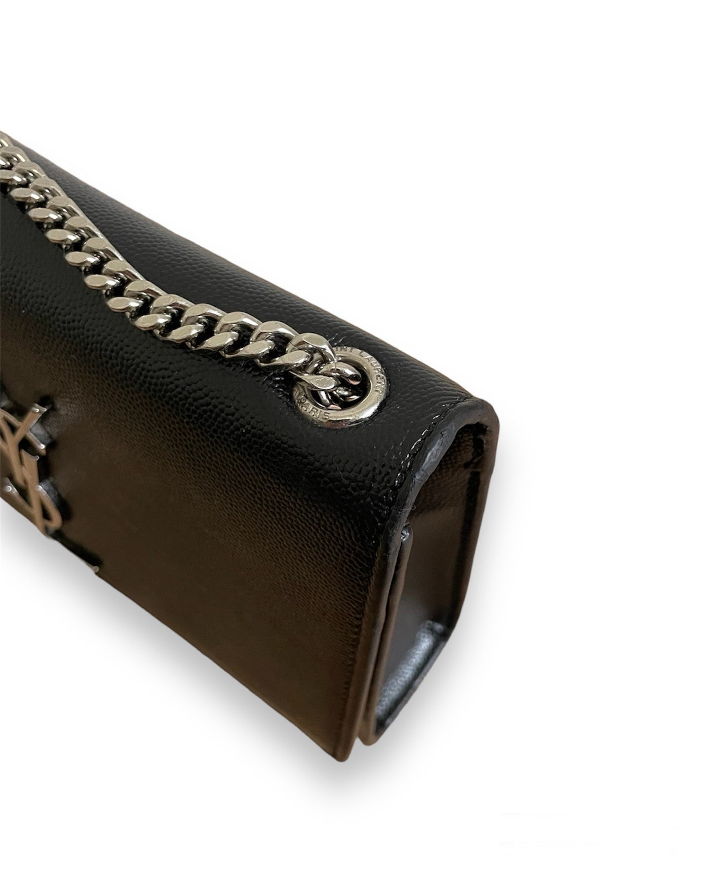 Sac Saint Laurent Kate small en cuir noir