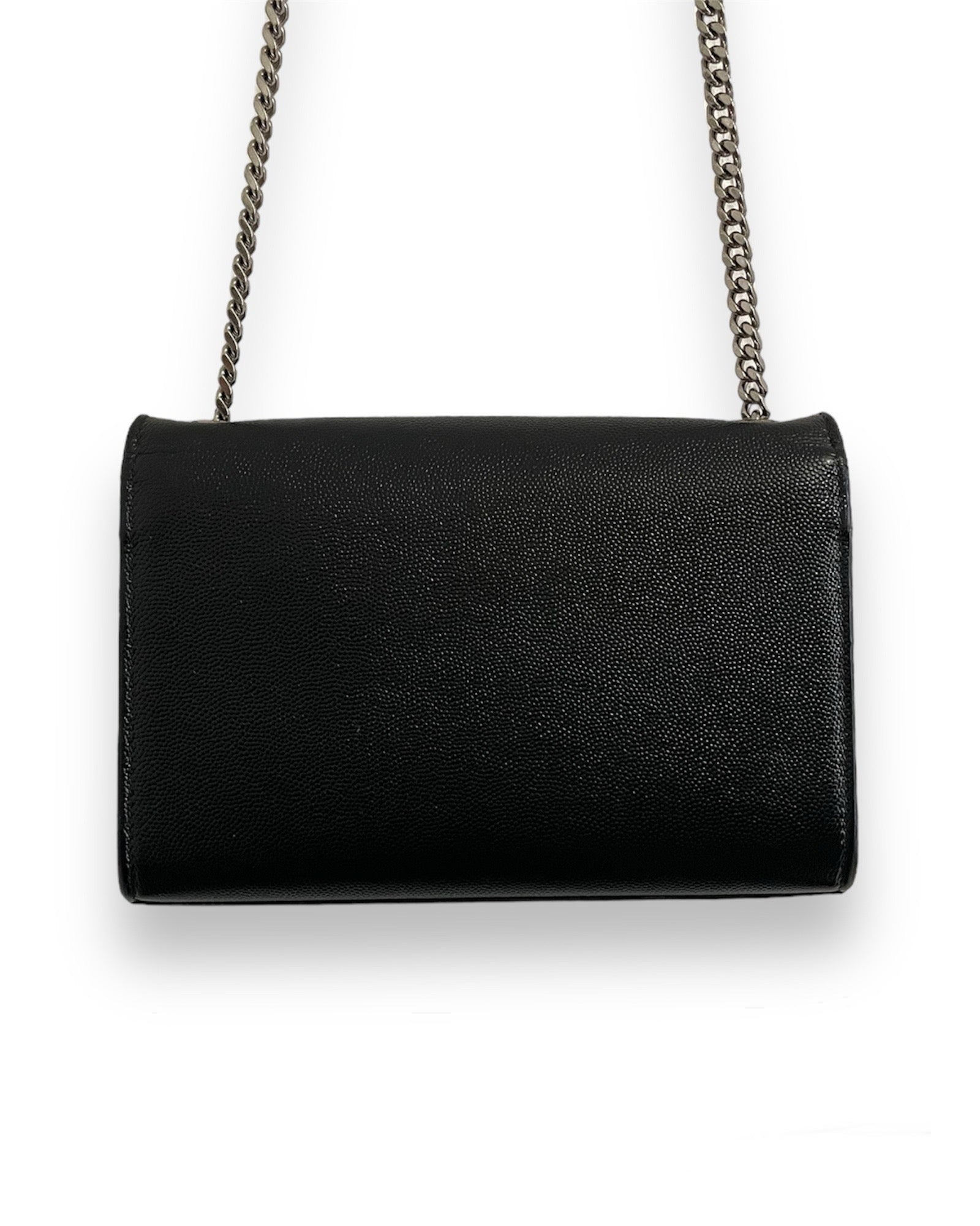 Sac Saint Laurent Kate small en cuir noir
