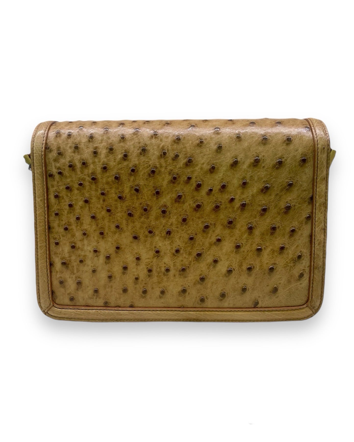 Sac Saint Laurent Solferino satchel en autruche