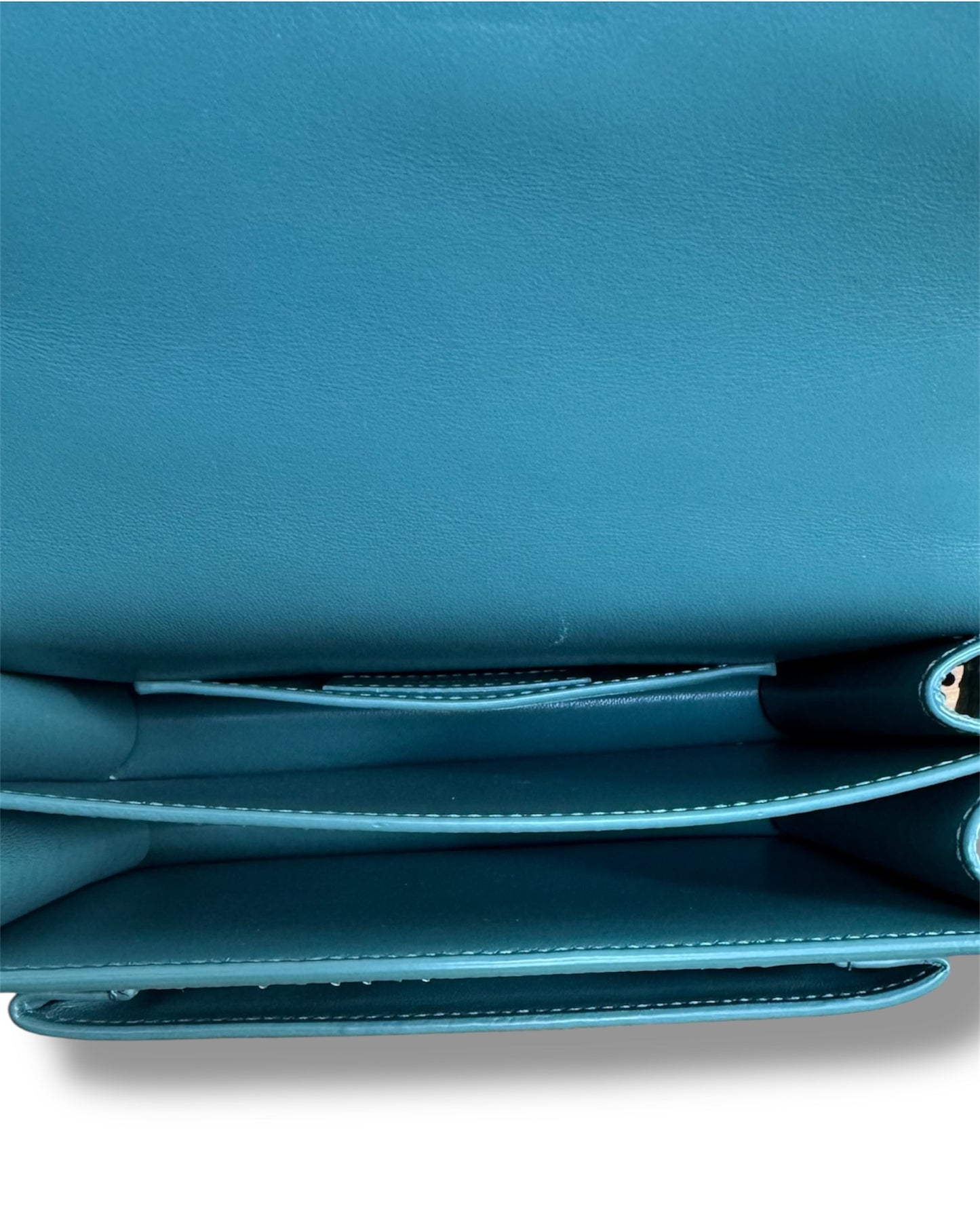 Sac Saint Laurent Sunset en python vert d'eau