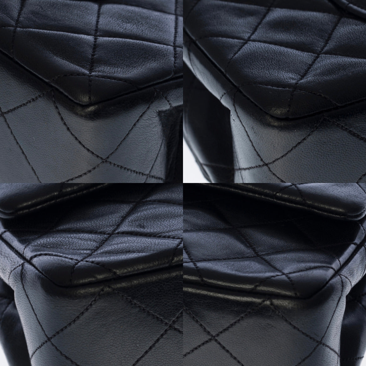 Sac Vintage Chanel Timeless Medium 25 cuir noir