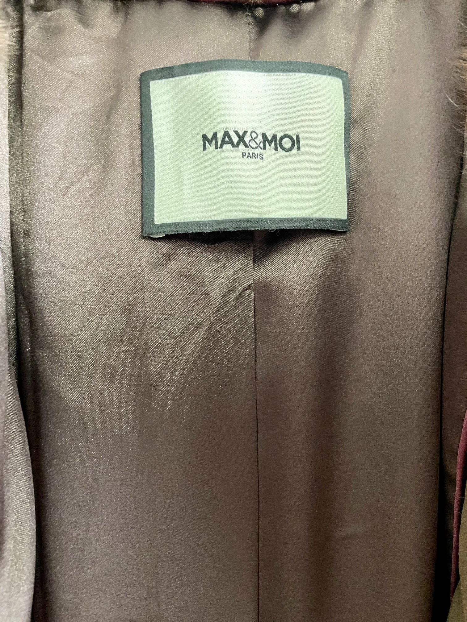 Fourrure de vison Max&Moi marron foncé taille 36 FR.