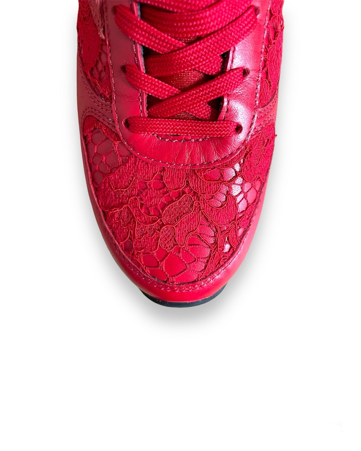 Basket Dolce & Gabbana en cuir rouge