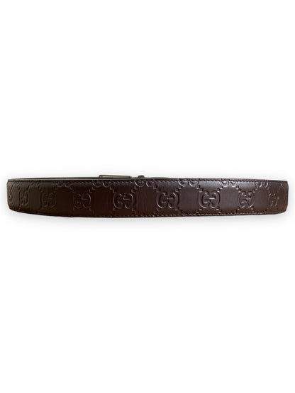 Ceinture Gucci signature avec détail GG