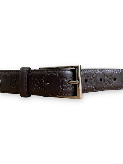 Ceinture Gucci signature avec détail GG