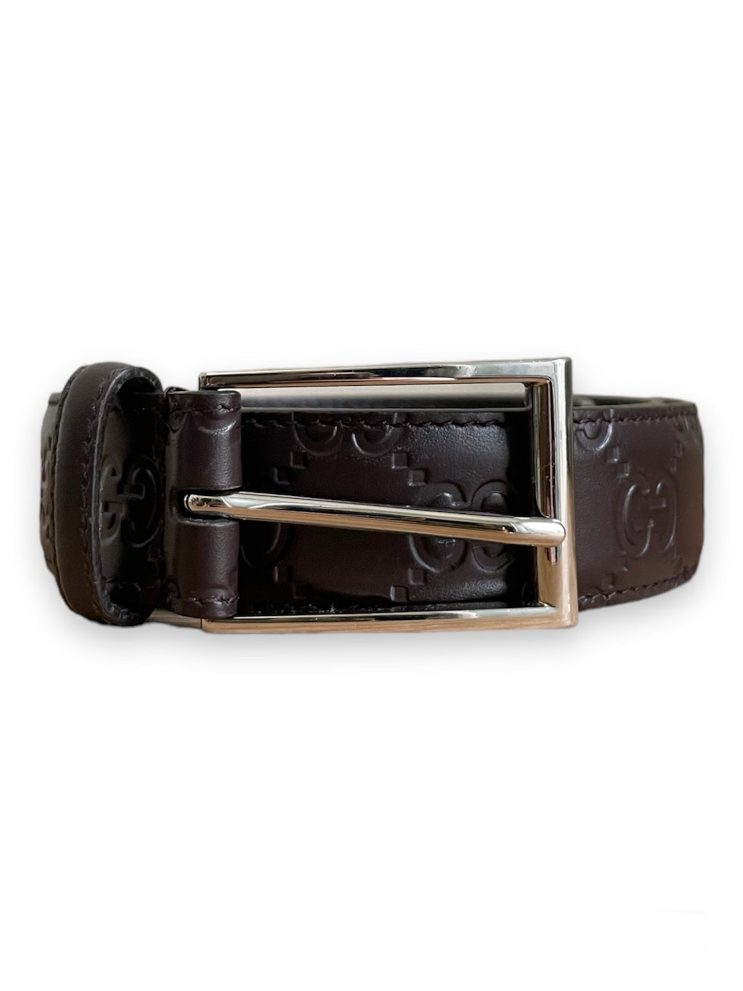 Ceinture Gucci signature avec détail GG