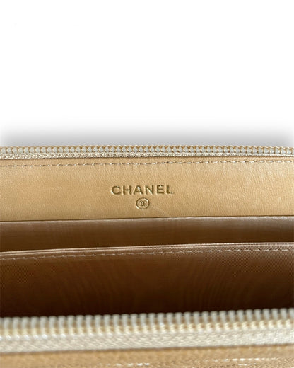 Portefeuille Chanel en cuir
