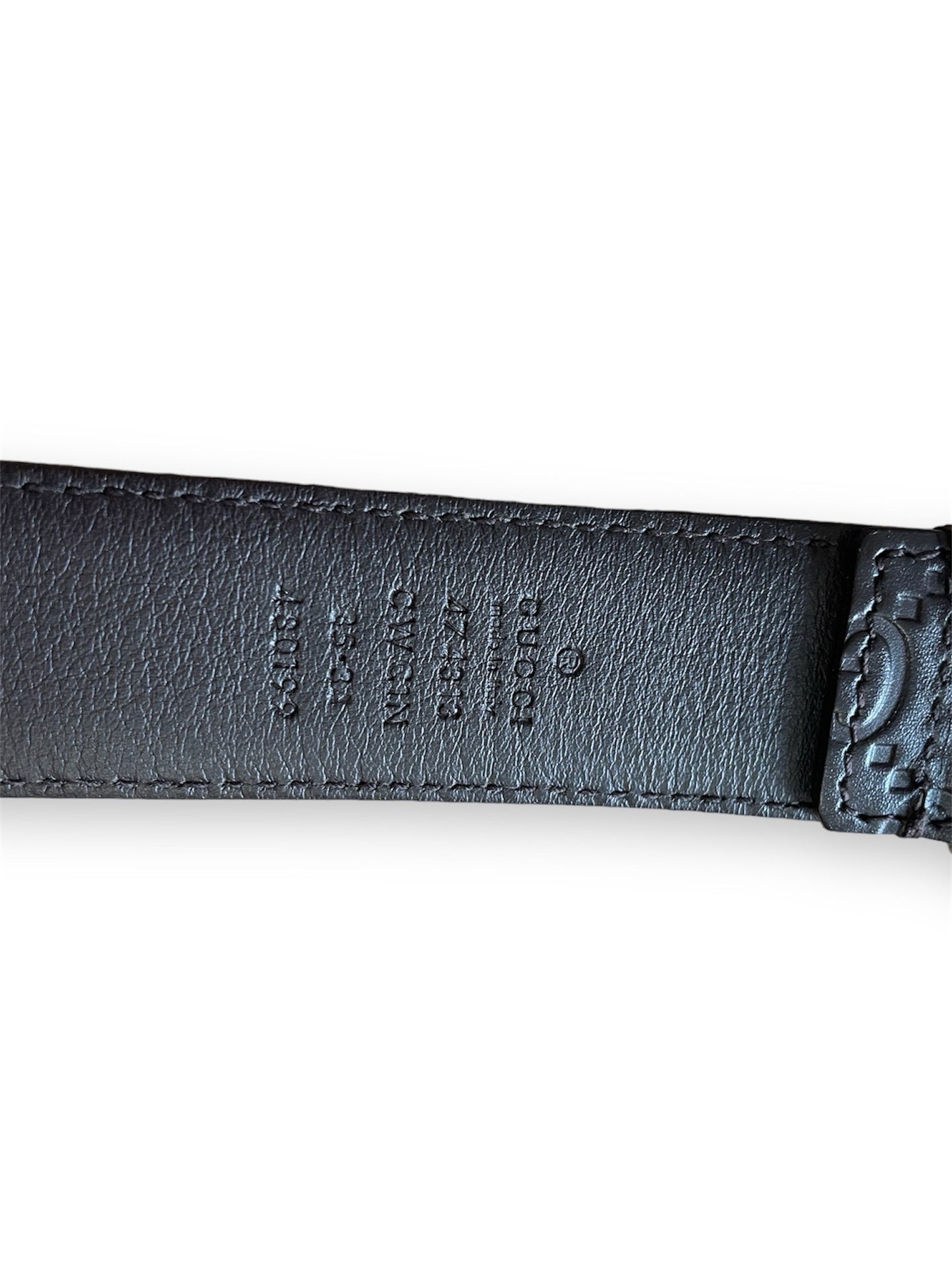 Ceinture Gucci signature avec détail GG