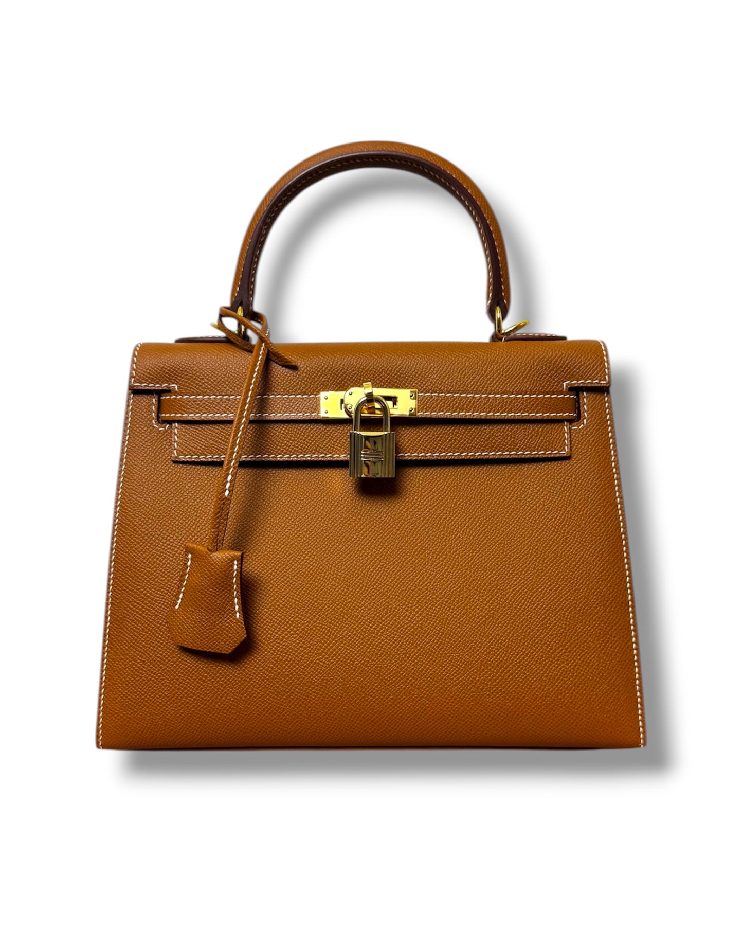 Sac Hermès Kelly 25 sellier cuir epsom gold