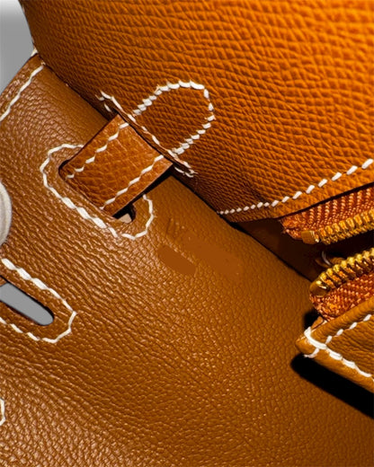 Sac Hermès Kelly 25 sellier cuir epsom gold