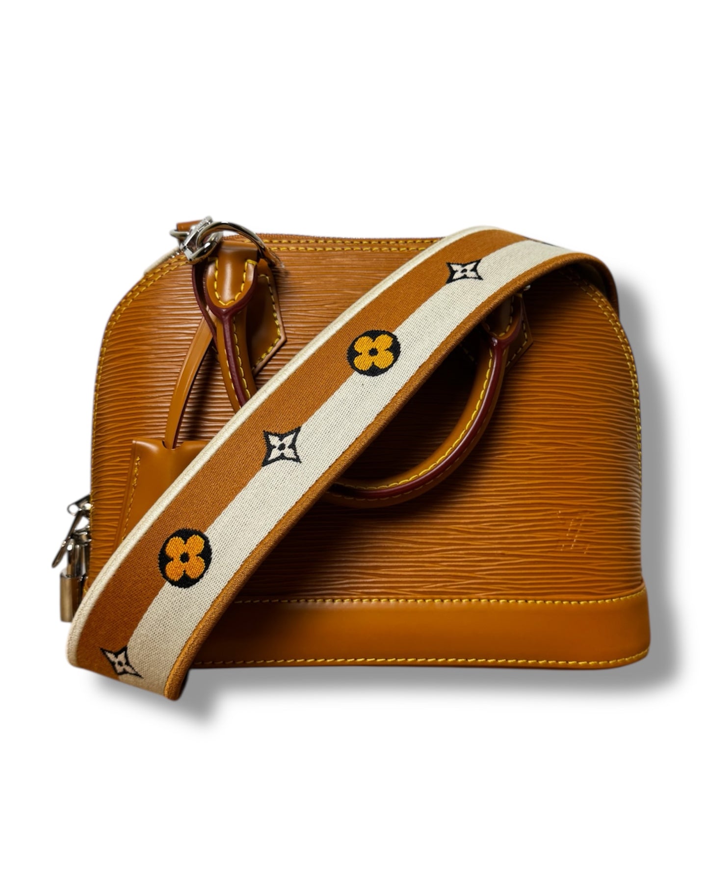 Sac Louis Vuitton Alma BB cuir épi miel