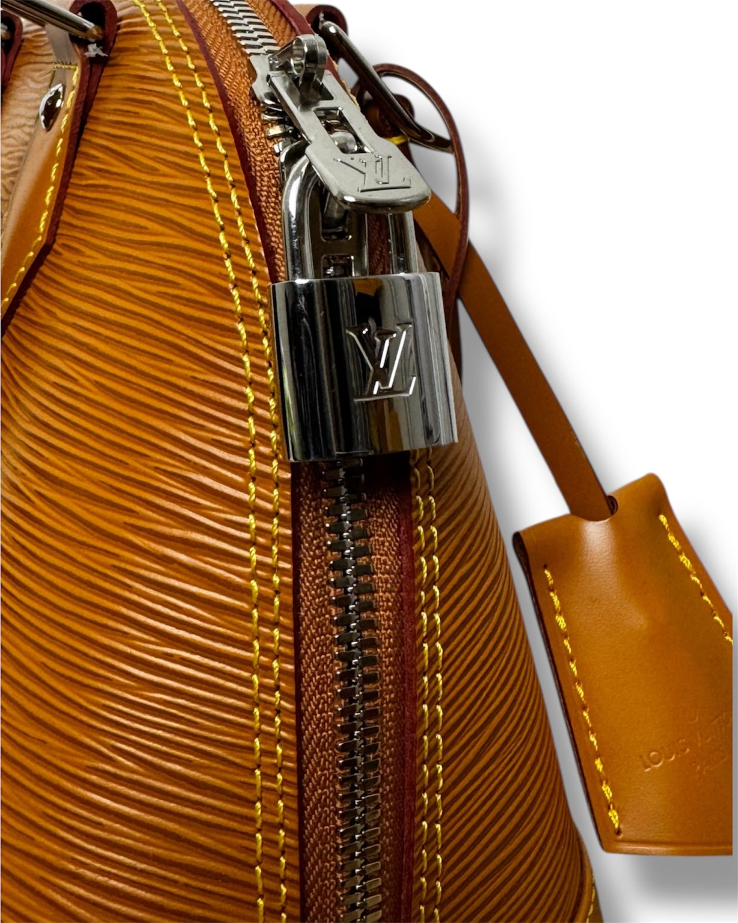 Sac Louis Vuitton Alma BB cuir épi miel