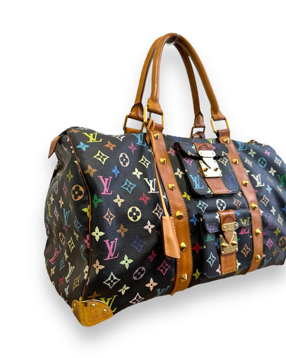 Sac Louis Vuitton x Takashi Murakami keepall