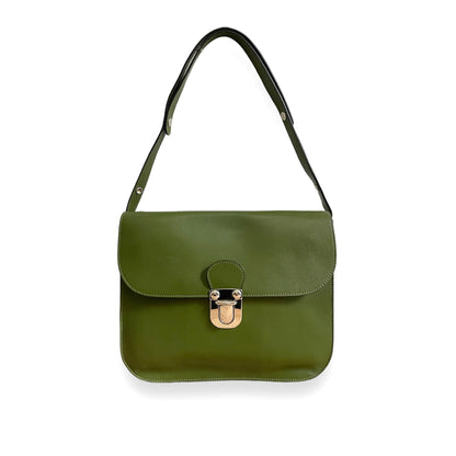 Sac Marni en cuir vert