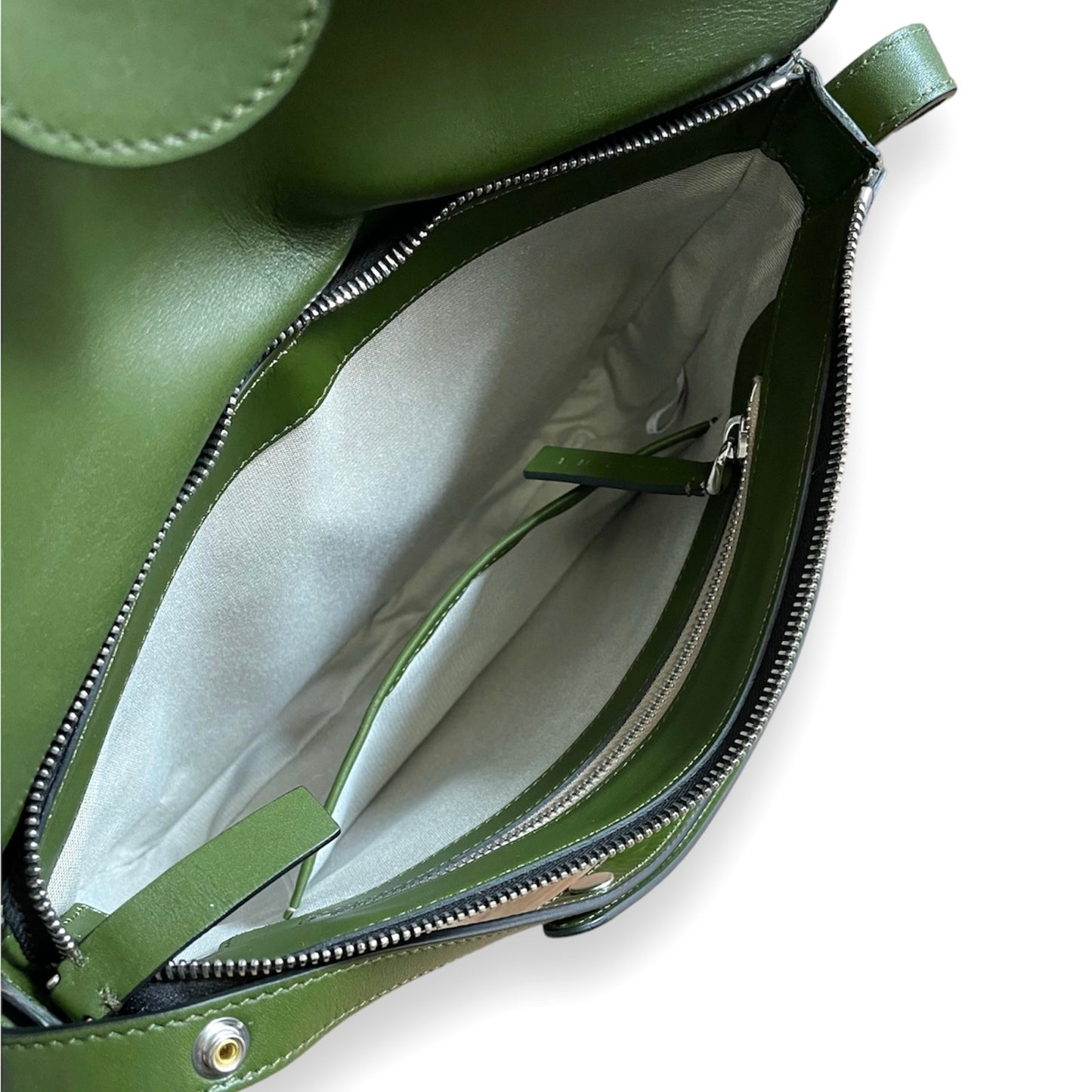 Sac Marni en cuir vert