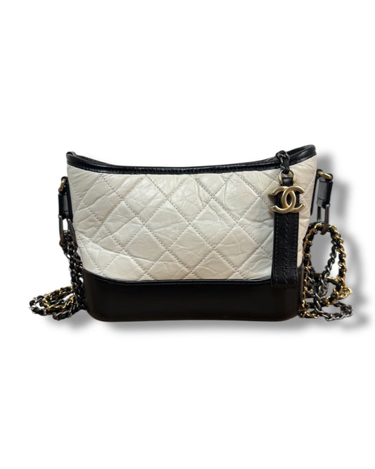 Sac Chanel Gabrielle en cuir bicolore