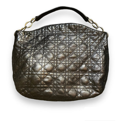Sac Christian Dior en cuir noir