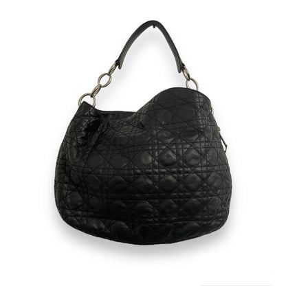 Sac Christian Dior en cuir noir