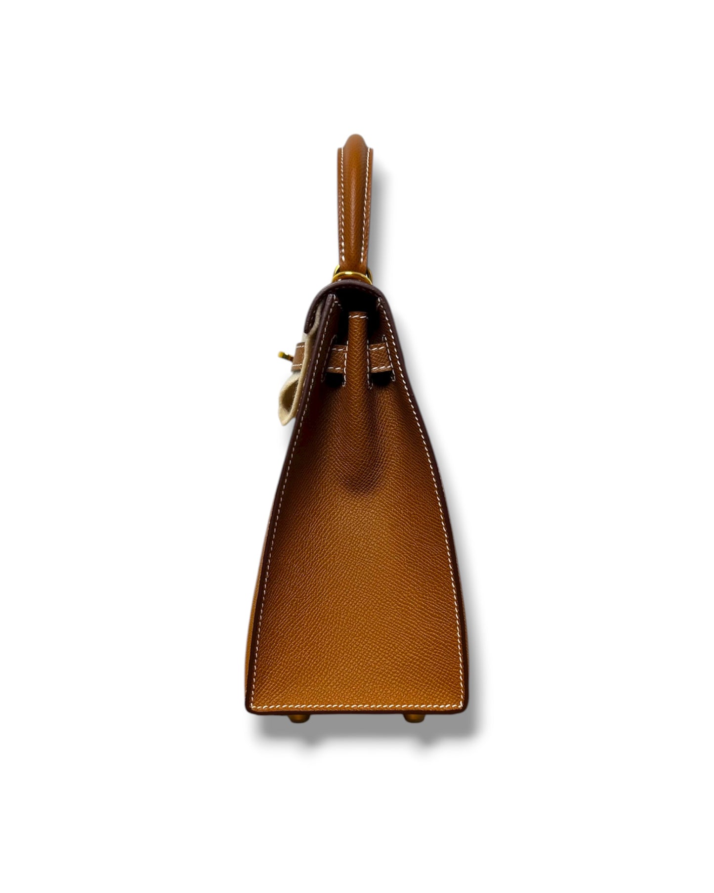 Sac Hermès Kelly 25 sellier cuir epsom gold