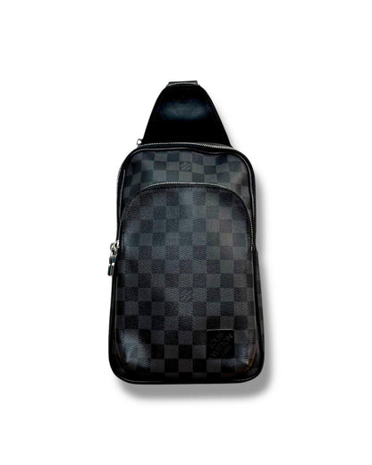 Sac Louis Vuitton Avenue Slingbag toile Damier Graphite