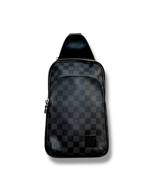 Sac Louis Vuitton Avenue Slingbag toile Damier Graphite